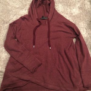 Rugged maroon sweater shirt